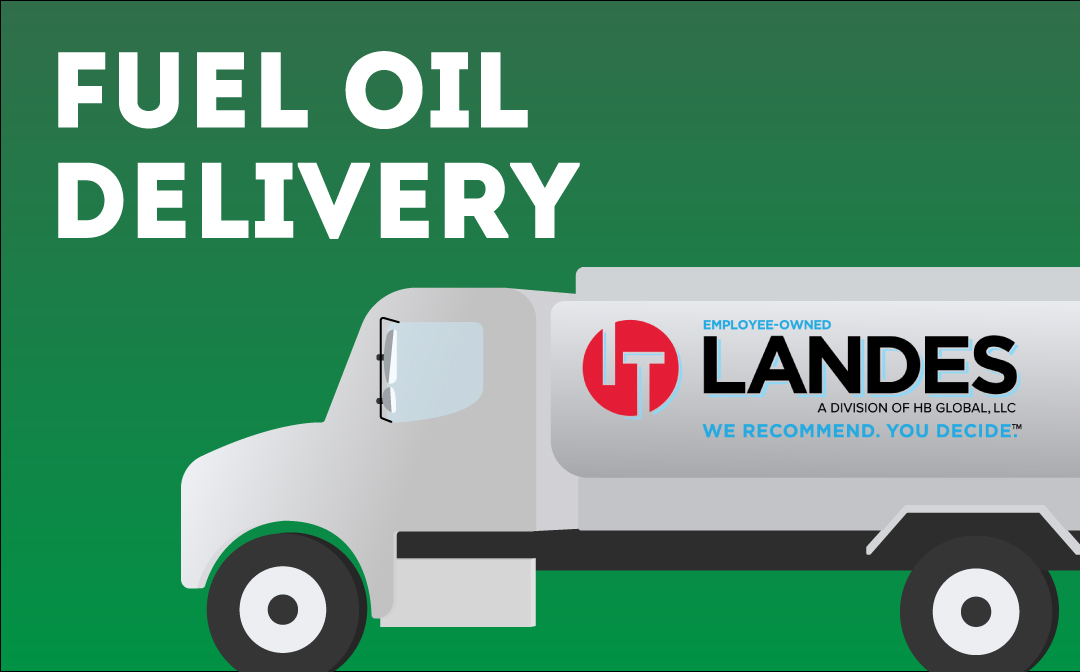 Fuel oil delivery truck illustration